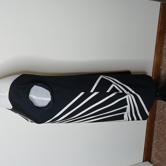 BCBG Maxazria black & white abstract midi dress size Small - Picture 8 of 15